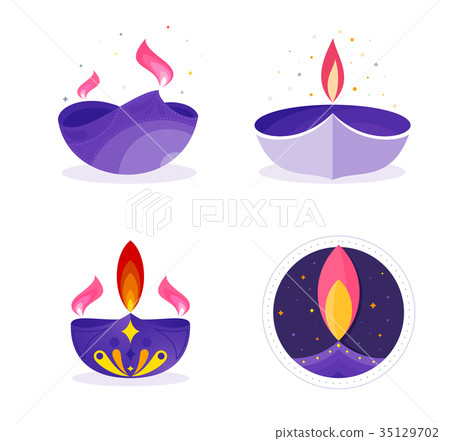 Diwali festival icon flat design. Diwali festival icon flat design. 35129702