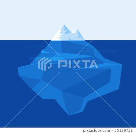 iceberg illustration flat design. vector illustrat 35129731