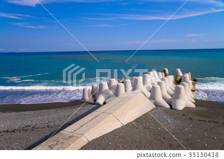 Sea tetrapod in the west base parking area (downbound line) 35130418