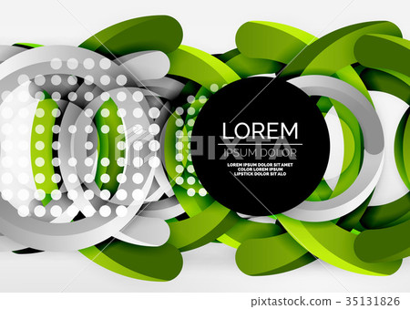 Modern 3d ring vector abstract background Modern 3d ring vector abstract background 35131826