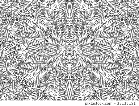 Abstract concentric outline pattern Abstract concentric outline pattern 35133151