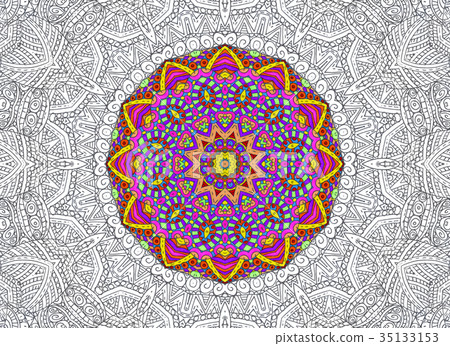 Half-painted outline pattern Half-painted outline pattern 35133153