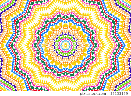 Abstract colorful triangles pattern 35133159