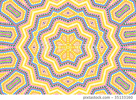 Bright abstract colorful concentric pattern Bright abstract colorful concentric pattern 35133160