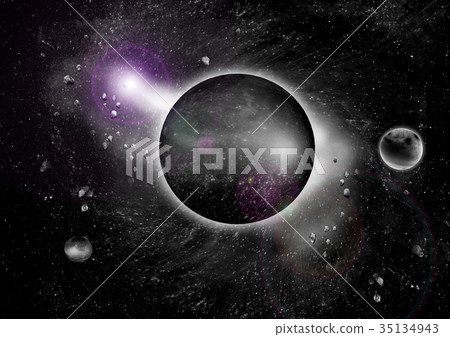 galaxy in a free space 35134943