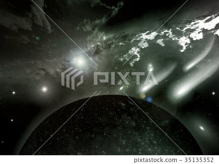 galaxy in a free space 35135352