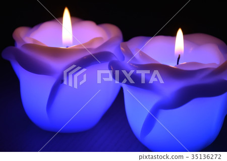 Colorful candle 35136272