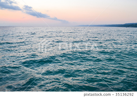 Sea view in the early morning. Marine background  35136292