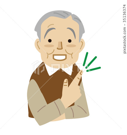 插图素材 老人 男人 男