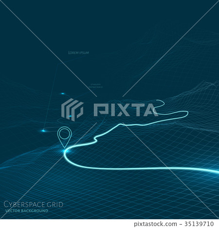 3d technology vector map 3d technology vector map 35139710