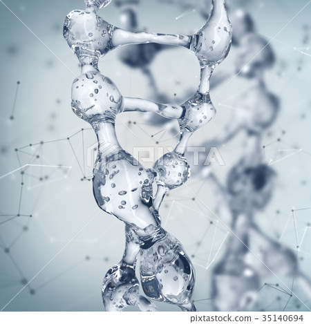 DNA molecules on the science background. 35140694