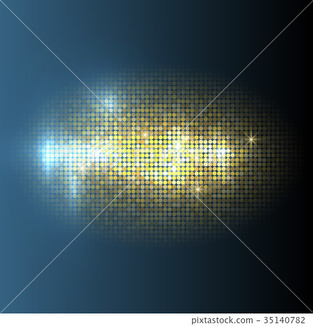 Vector gold disco lights  background 35140782