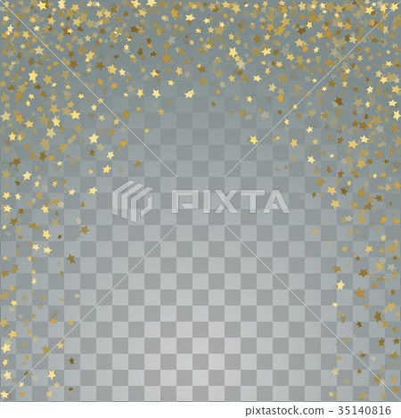 Gold 3d stars on transparent background Gold 3d stars on transparent background 35140816