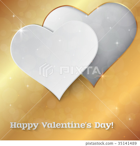 Bright Valentine`s day vector background. Bright Valentine`s day vector background. 35141489