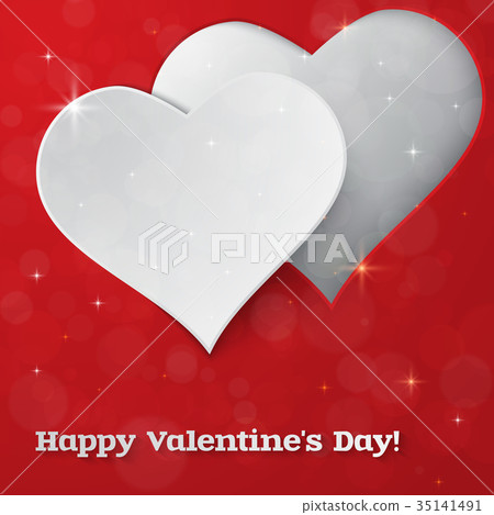 Bright Valentine`s day vector background. Bright Valentine`s day vector background. 35141491