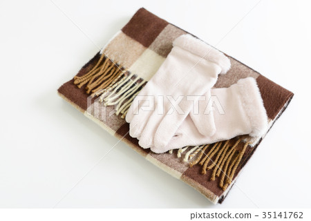 Stylish scarf and gloves Stylish scarf and gloves 35141762