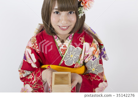 Furisode Kimono Sake Women Furisode Kimono Sake Women 35142276