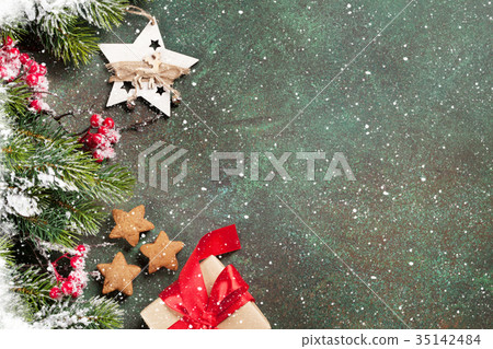 Xmas greeting card 35142484