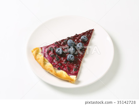 Slice of blueberry tart Slice of blueberry tart 35142728