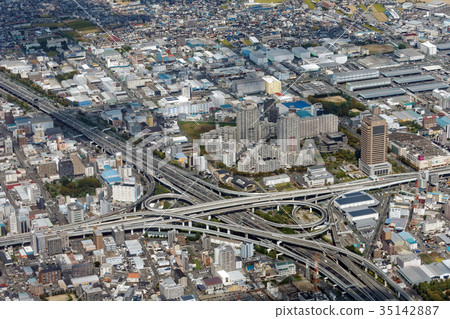 Osaka Hirano Aerial Higashi-Osaka Junction 35142887
