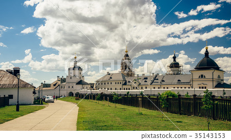 Beautiful Stone Bogoroditse-Uspensky Monastery. Beautiful Stone Bogoroditse-Uspensky Monastery. 35143153