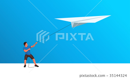 guy with rope airplane 35144324