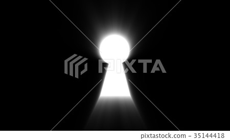 Abstract background with keyhole and shine effect 35144418
