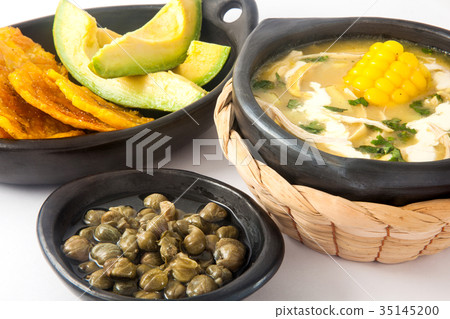 Traditional Colombian ajiaco 35145200