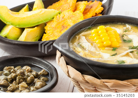 Traditional Colombian ajiaco Traditional Colombian ajiaco 35145203