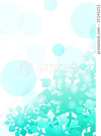Snowflakes Background Fresh (Green) Snowflakes Background Fresh (Green) 35145251