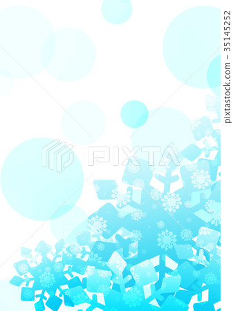 Snowflake background freshly made (blue) Snowflake background freshly made (blue) 35145252