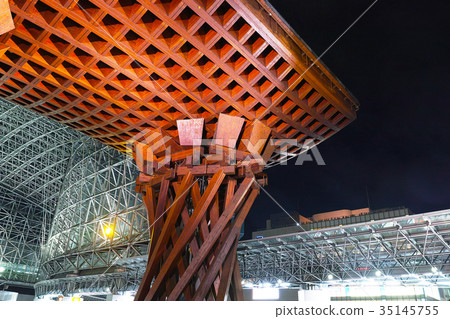 [Kanazawa · tourist attraction] Kanazawa Station light up 35145755