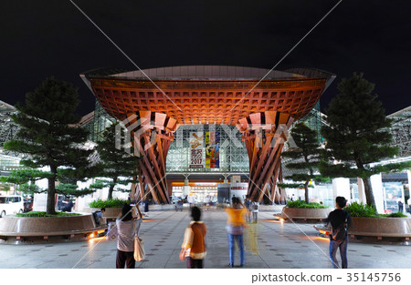 [Kanazawa · tourist attraction] Kanazawa Station light up 35145756