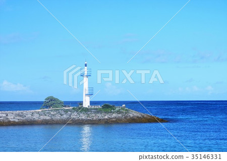 Lighthouse and blue sky Lighthouse and blue sky 35146331