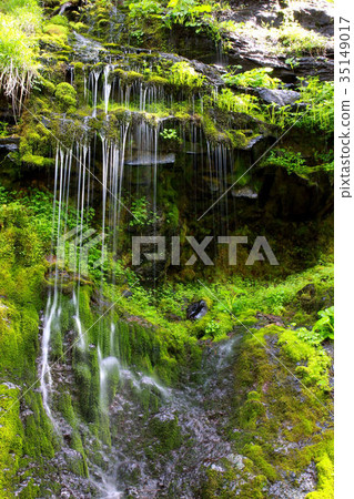 渾濁的河水瀑布 35149017