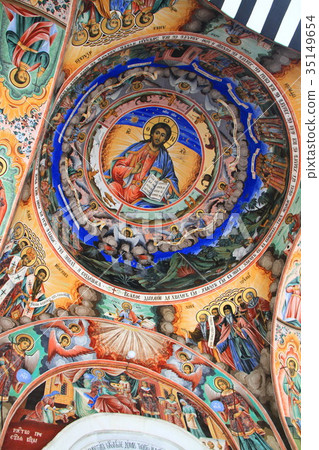 Fresco of Rila's monastery Fresco of Rila's monastery 35149654