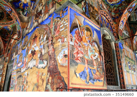 Fresco of Rila's monastery Fresco of Rila's monastery 35149660