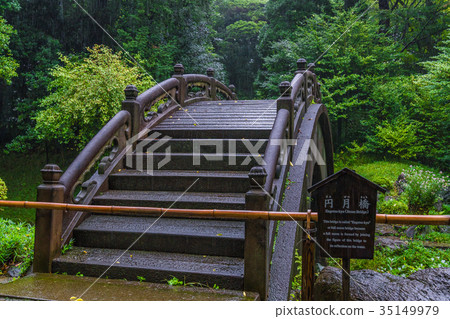Koishikawa Korakuen "Enzuki Bridge" gets wet in autumn rain Koishikawa Korakuen "Enzuki Bridge" gets wet in autumn rain 35149979