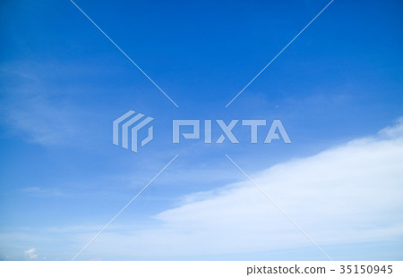 Clear blue sky with cloud Clear blue sky with cloud 35150945