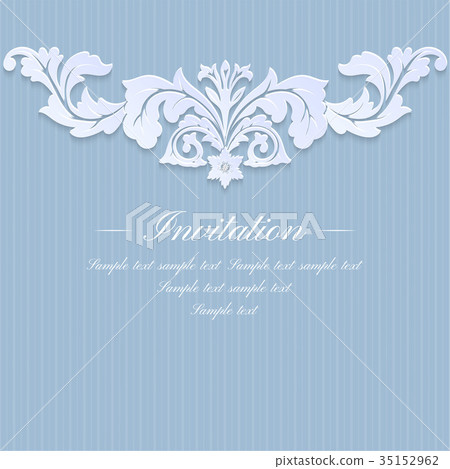Stylish invitation card 35152962
