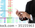 Business man stock market financial indicator 35155963