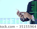 Business man stock market financial indicator 35155964