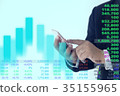 Business man stock market financial indicator 35155965
