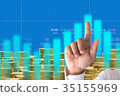 Business man stock market financial indicator 35155969