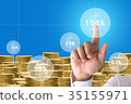 Business man stock market financial indicator 35155971