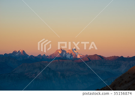Sunset over the Alps Sunset over the Alps 35156874