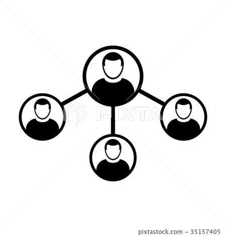 People Network Social Connection Icon Vector Male People Network Social Connection Icon Vector Male 35157405