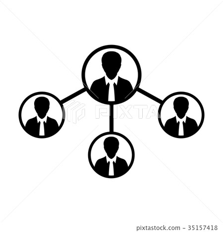 People Network Social Connection Icon Vector Male People Network Social Connection Icon Vector Male 35157418