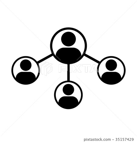 People Network Social Connection Icon Vector Male People Network Social Connection Icon Vector Male 35157429