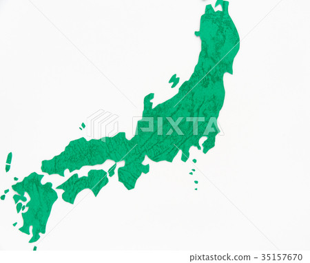 地圖圖像日本東北九州地區群島 35157670